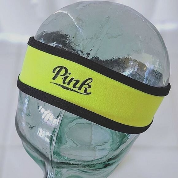 VS Pink neon yellow reversible headband - Picture 2 of 7